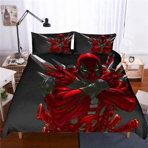 Marvel Deadpool 2221 Duvet Cover and Pillowcase Set Bedding Set