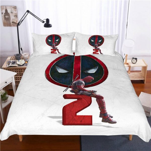 Marvel Deadpool 228 Duvet Cover and Pillowcase Set Bedding Set