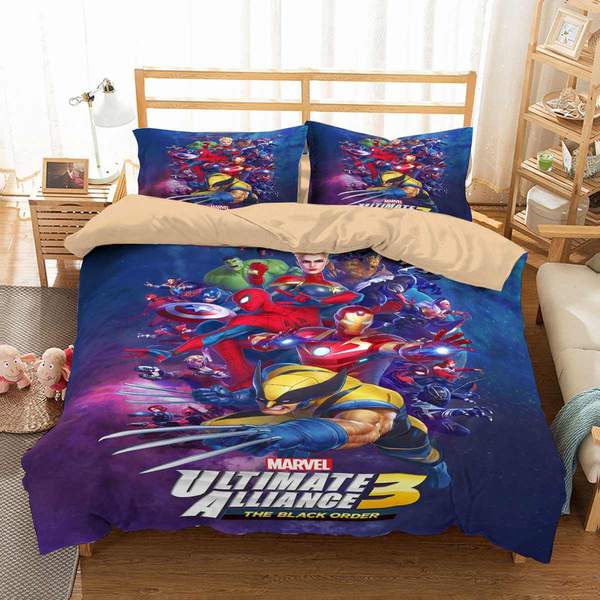 Marvel Ultimate Alliance Duvet Cover and Pillowcase Set Bedding Set