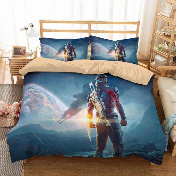 Mass Effect Andromeda Duvet Cover and Pillowcase Set Bedding Set