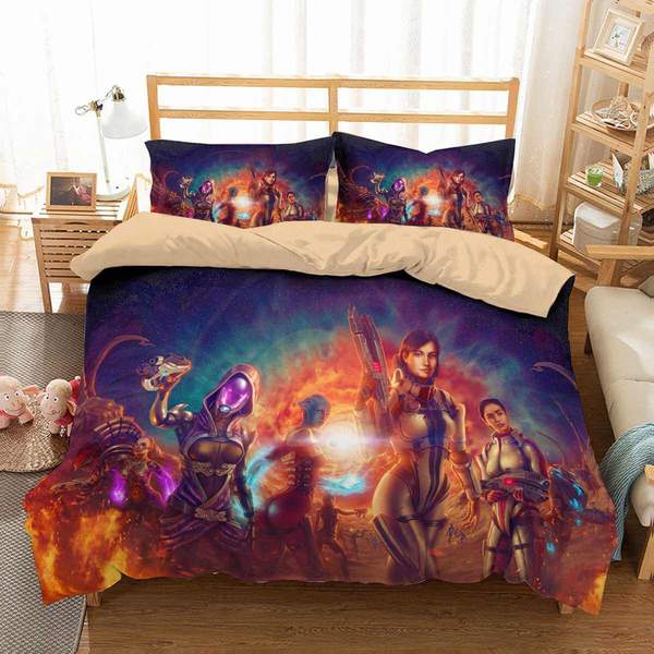 Mass Effect Endgame Duvet Cover and Pillowcase Set Bedding Set