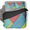 Material Design Hd Wallpaper Duvet Cover and Pillowcase Set Bedding Set