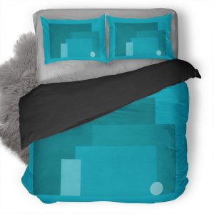 Material Design Social Duvet Cover and Pillowcase Set Bedding Set