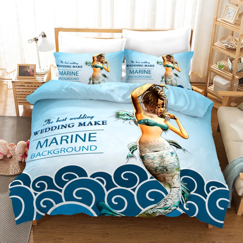 Mermaid 10 Duvet Cover and Pillowcase Set Bedding Set