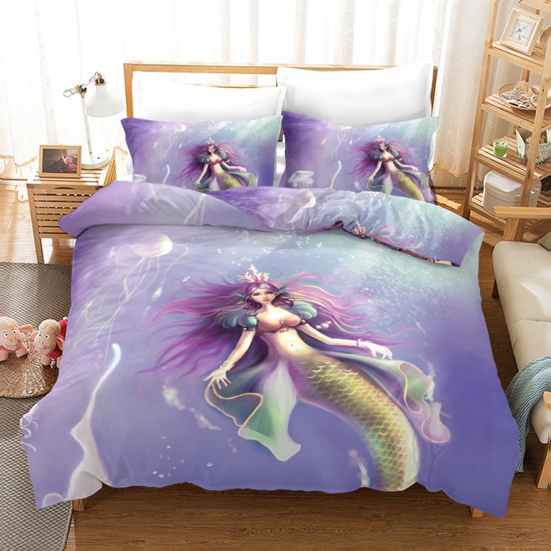 Mermaid 16 Duvet Cover and Pillowcase Set Bedding Set