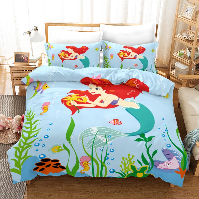 Mermaid 2 Duvet Cover and Pillowcase Set Bedding Set