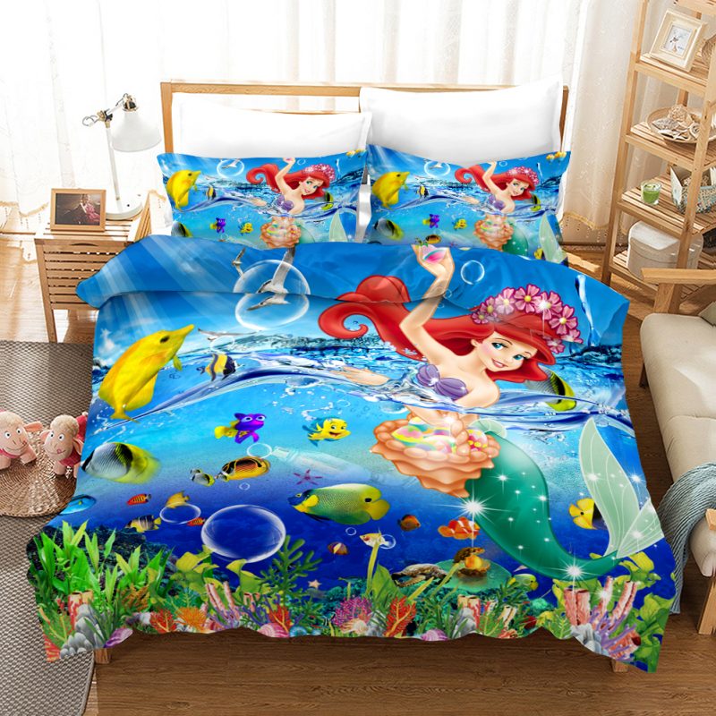 Mermaid 4 Duvet Cover and Pillowcase Set Bedding Set