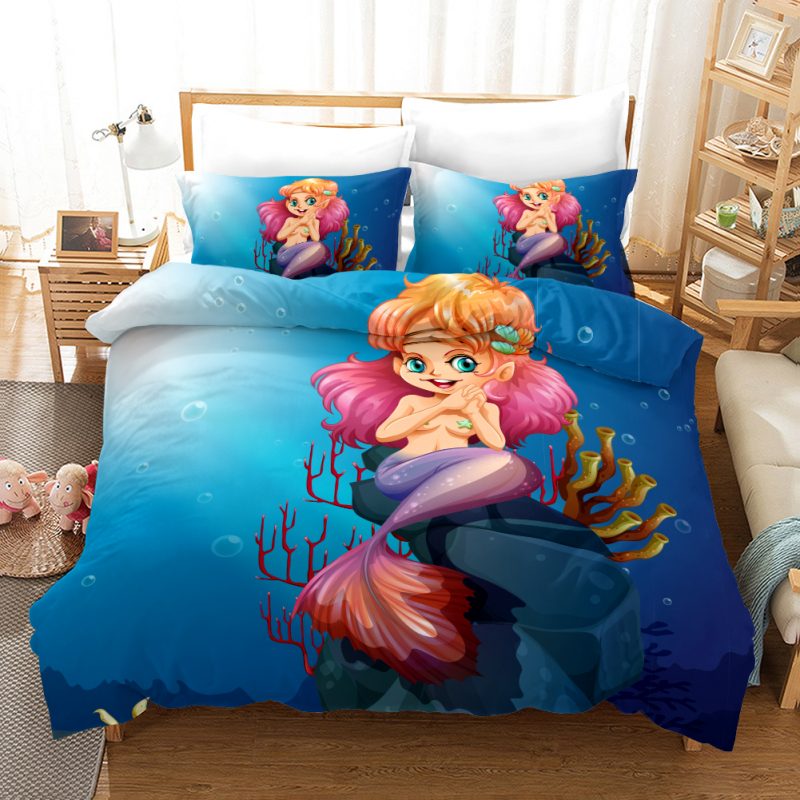 Mermaid 5 Duvet Cover and Pillowcase Set Bedding Set