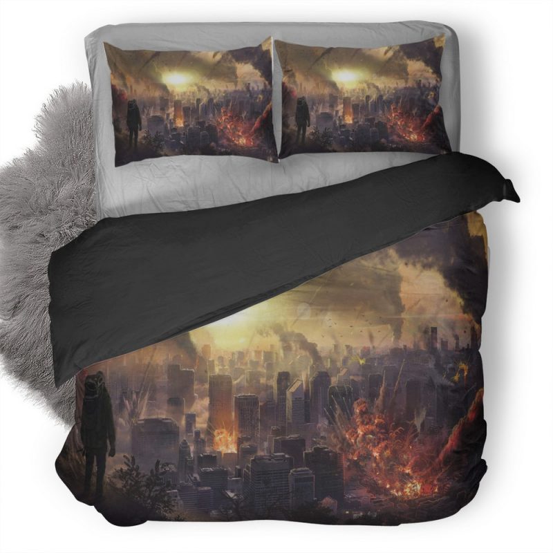 Meteors Rain Zz Duvet Cover and Pillowcase Set Bedding Set