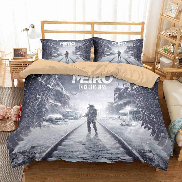 Metro Exodus Duvet Cover and Pillowcase Set Bedding Set