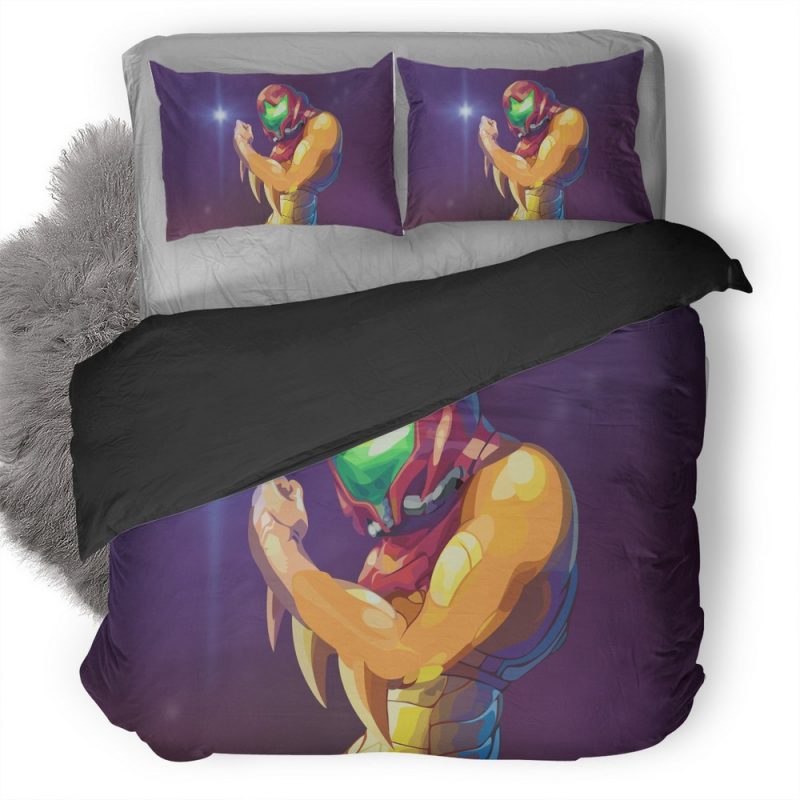 Metroid Fusion Cv Duvet Cover and Pillowcase Set Bedding Set