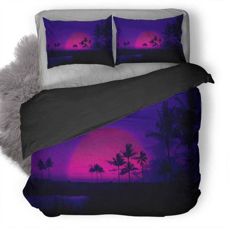 Miami Sun Artistic Fc Duvet Cover and Pillowcase Set Bedding Set