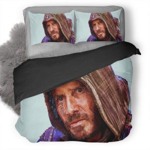 Michael Fassbender Assassins Creed Artwork Di Duvet Cover and Pillowcase Set Bedding Set