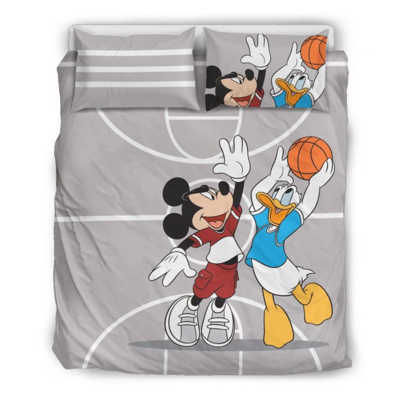 Mickey Donald Disney Duvet Cover and Pillowcase Set Bedding Set