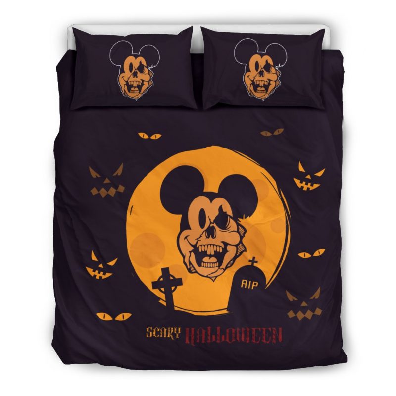 Mickey Halloween 7 Duvet Cover and Pillowcase Set Bedding Set