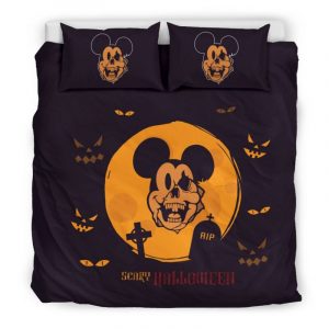 Mickey Scary Duvet Cover and Pillowcase Set Bedding Set