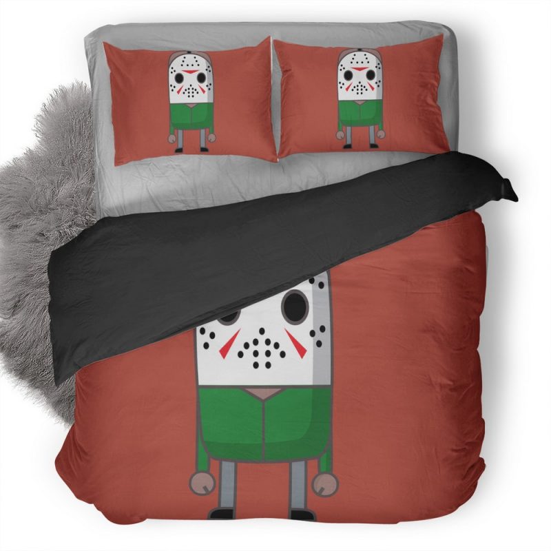 Mime Jason The Friday 13Th U8 Duvet Cover and Pillowcase Set Bedding Set