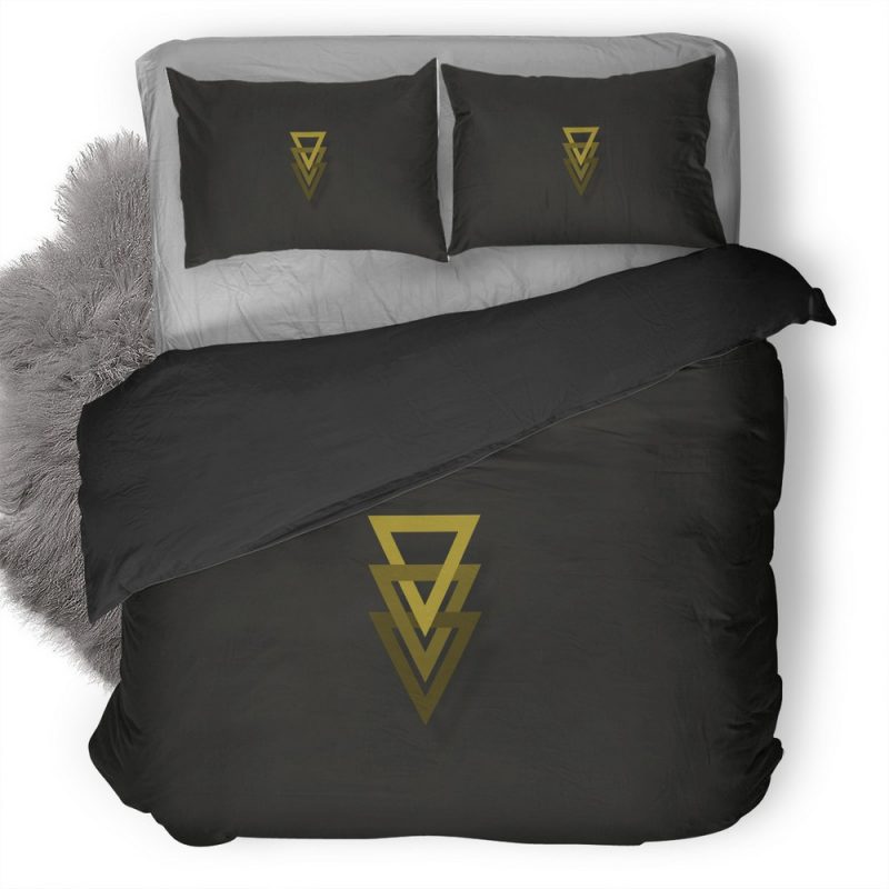 Minimalism Triangle Geometry 53 Duvet Cover and Pillowcase Set Bedding Set