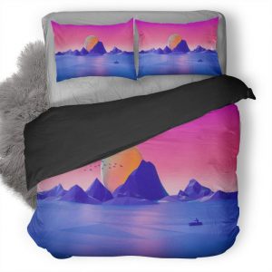 Minimalist Landscape Cgi Ay Duvet Cover and Pillowcase Set Bedding Set