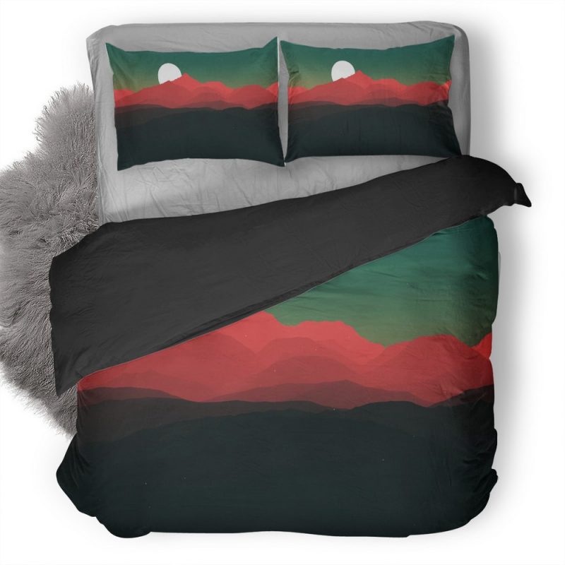 Minimalist Landscape Jt Duvet Cover and Pillowcase Set Bedding Set