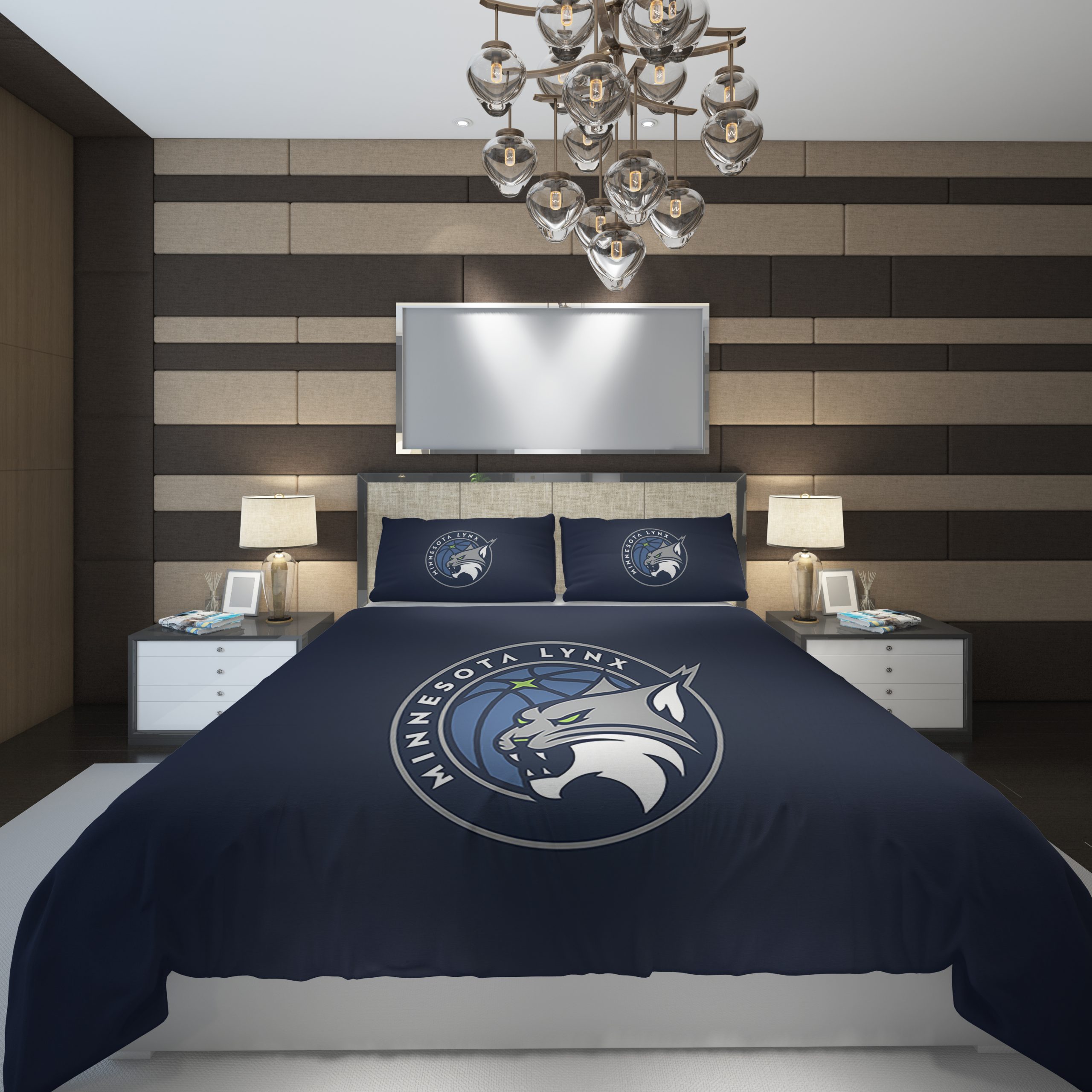 Minnesota Timberwolves2 NBA Basketball ize Duvet Cover and Pillowcase Set Bedding Set