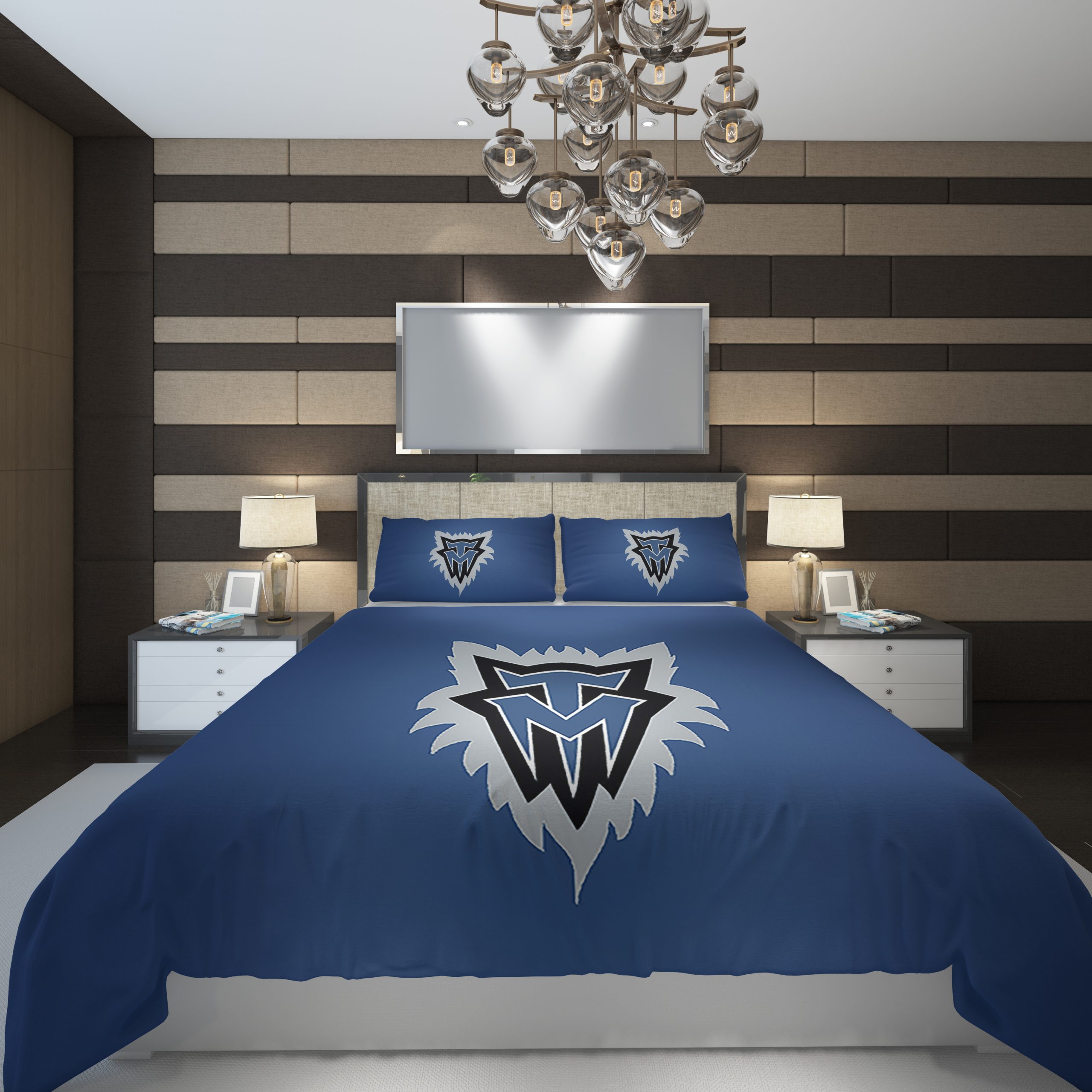 Minnesota Timberwolves3 NBA Basketball ize Duvet Cover and Pillowcase Set Bedding Set