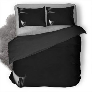 Monochrome Dark People Qhd Duvet Cover and Pillowcase Set Bedding Set