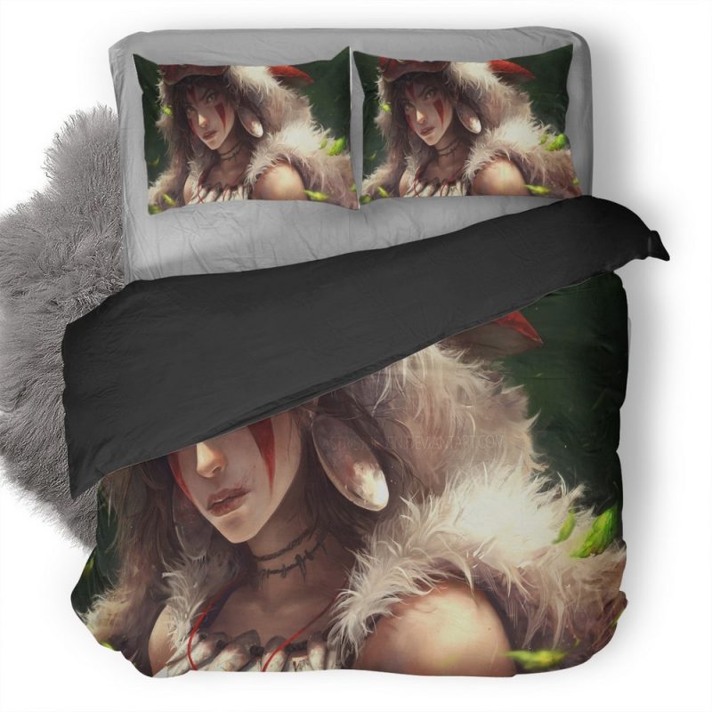 Mononoke Art B8 Duvet Cover and Pillowcase Set Bedding Set