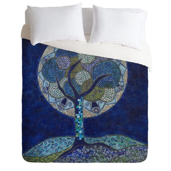 Moon In Bloom Duvet Cover and Pillowcase Set Bedding Set