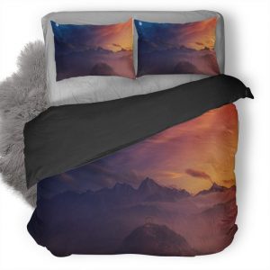 Moon Landscape Fantasy Rs Duvet Cover and Pillowcase Set Bedding Set