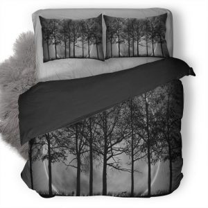 Moon Night Art Duvet Cover and Pillowcase Set Bedding Set