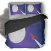 Moon Rocket Minimalism Mr Duvet Cover and Pillowcase Set Bedding Set