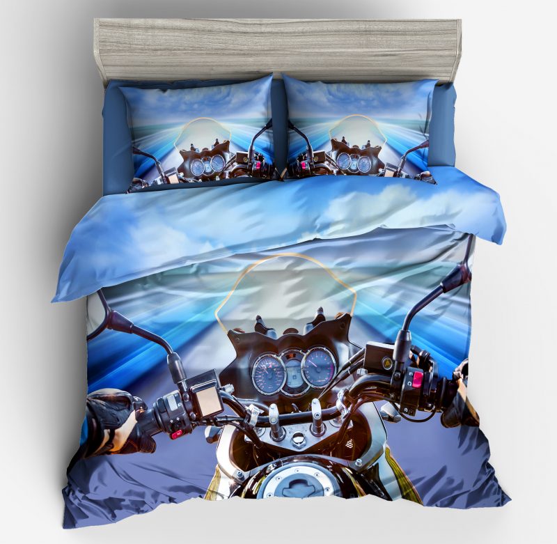 Moto 3 Duvet Cover and Pillowcase Set Bedding Set