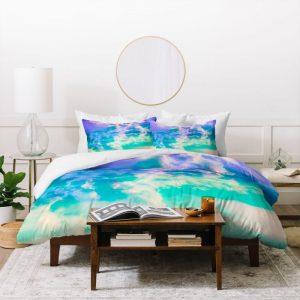 Mountain Meadow Painted Clouds Duvet Cover and Pillowcase Set Bedding Set