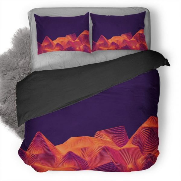 Mountains Digital Art Bi Duvet Cover and Pillowcase Set Bedding Set