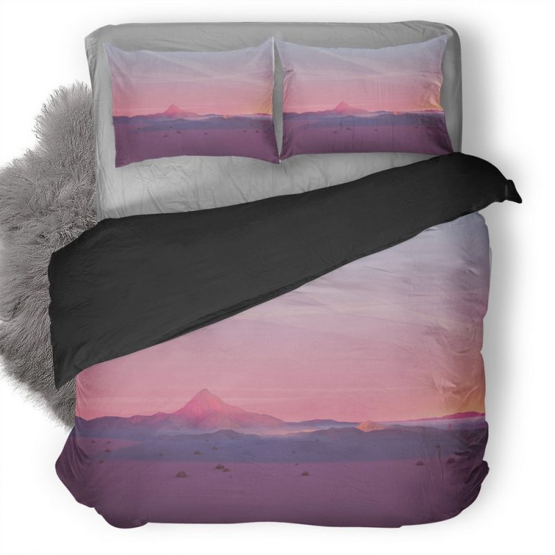 Mountains Grids Polygon A9 Duvet Cover and Pillowcase Set Bedding Set