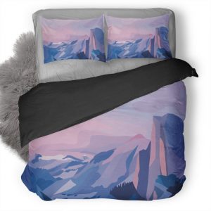 Mountains Minimalism 16 Duvet Cover and Pillowcase Set Bedding Set