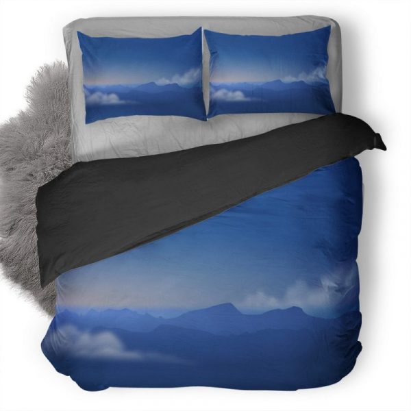 Mountains Minimalism L2 Duvet Cover and Pillowcase Set Bedding Set