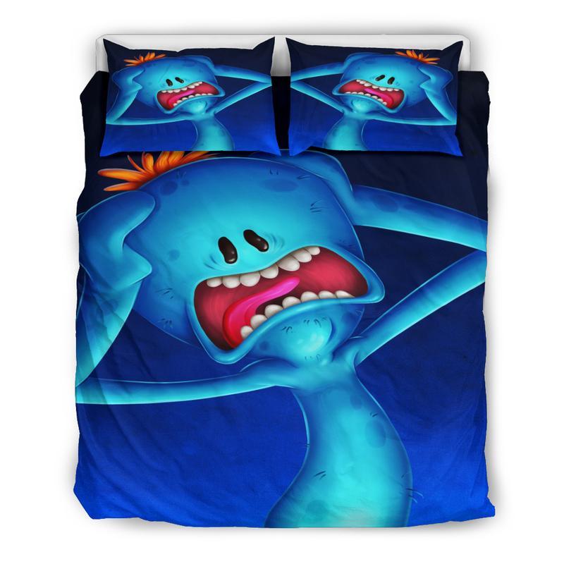 Mr Meeseeks Duvet Cover and Pillowcase Set Bedding Set