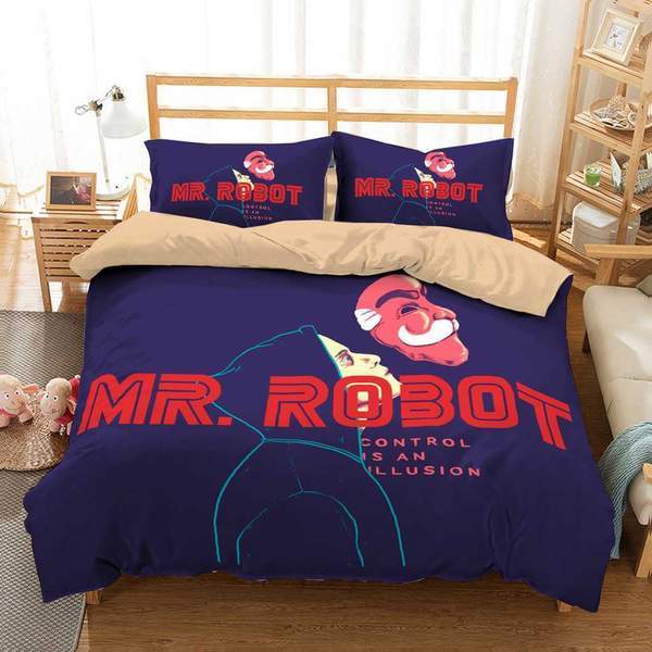 Mr Robot Duvet Cover and Pillowcase Set Bedding Set