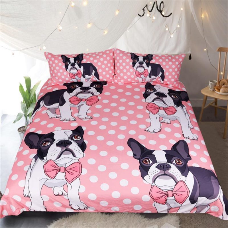 My Cute frenchie Duvet Cover and Pillowcase Set Bedding Set