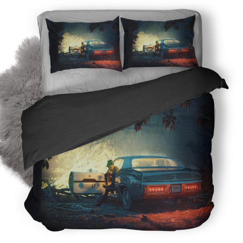 My Last Stop Rd Duvet Cover and Pillowcase Set Bedding Set