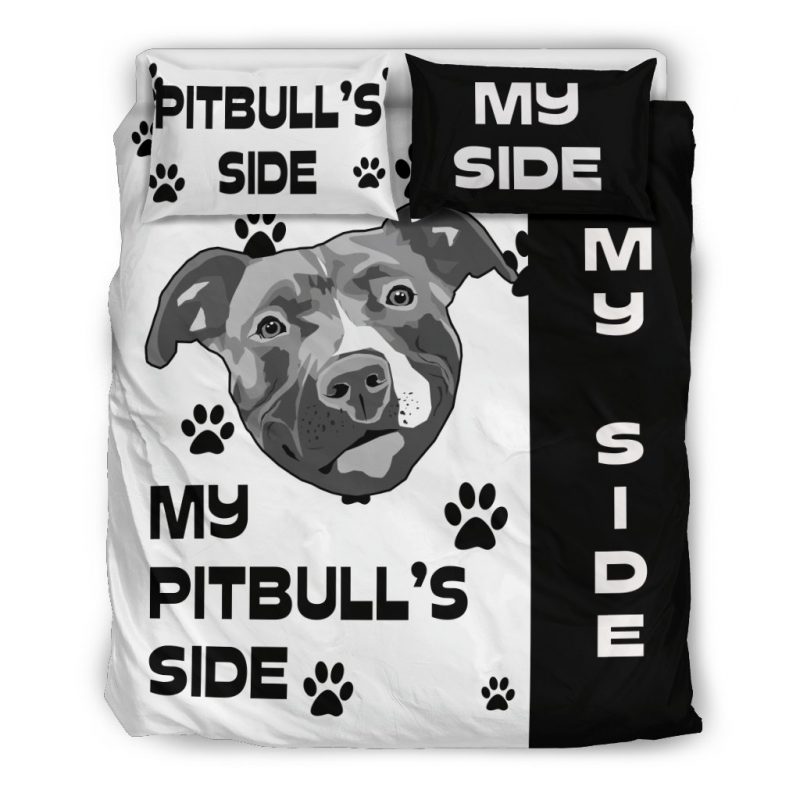 My Pitbullâ€™s Side Duvet Cover and Pillowcase Set Bedding Set