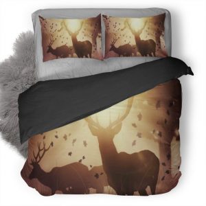 Mystic Deer Do Duvet Cover and Pillowcase Set Bedding Set