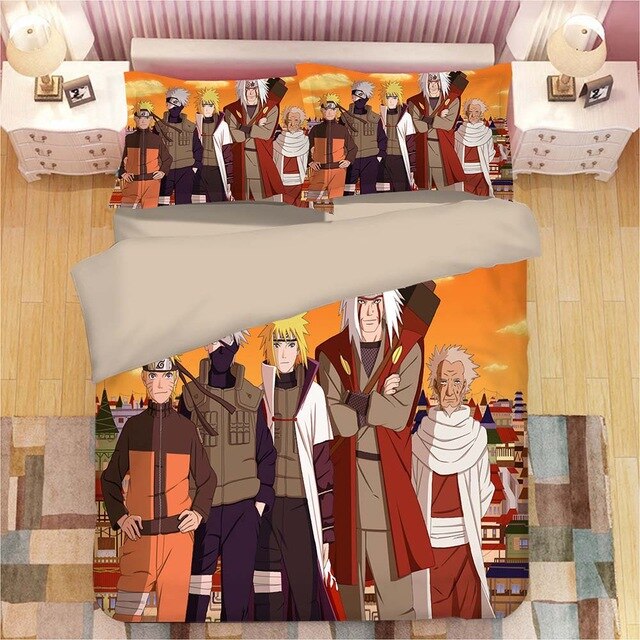 NARUTO Anime 2218 Duvet Cover and Pillowcase Set Bedding Set