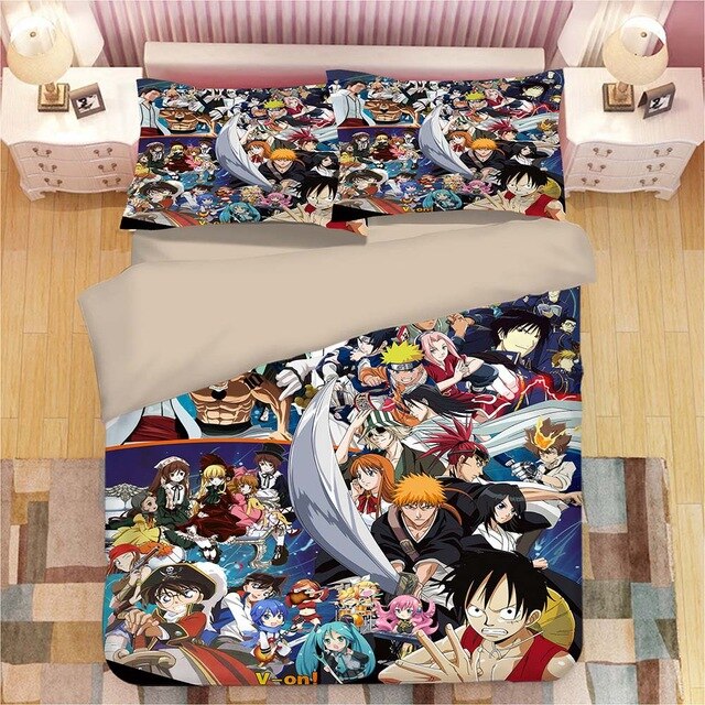 NARUTO Anime 2221 Duvet Cover and Pillowcase Set Bedding Set