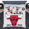 NBA Chicago Bulls Duvet Cover and Pillowcase Set Bedding Set 947