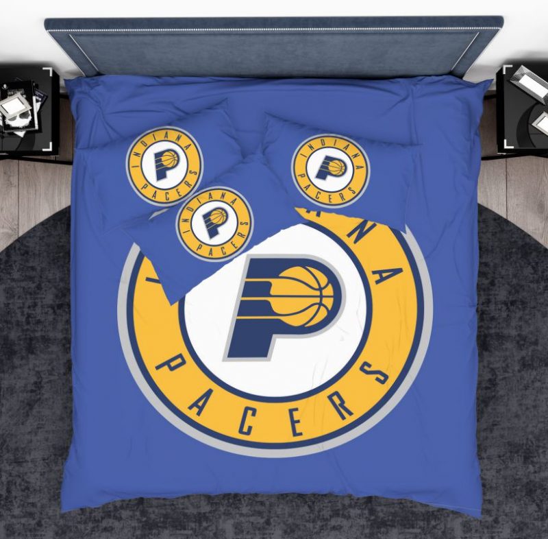 NBA Indiana Pacers Duvet Cover and Pillowcase Set Bedding Set