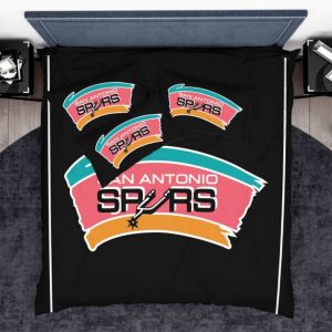 NBA San Antonio Spurs Duvet Cover and Pillowcase Set Bedding Set