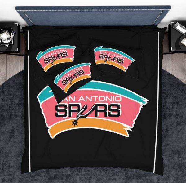 NBA San Antonio Spurs Duvet Cover and Pillowcase Set Bedding Set